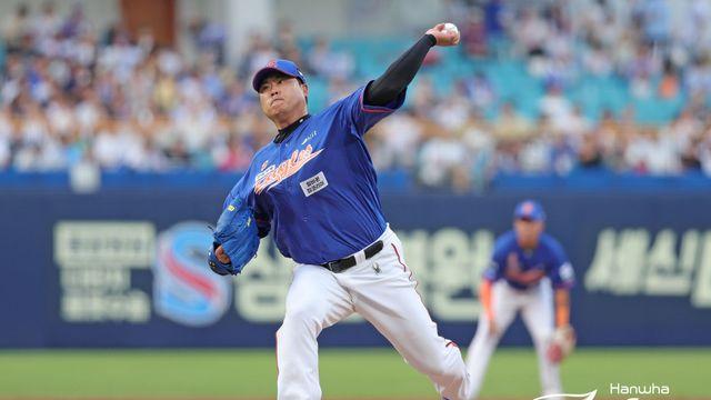 '5회 집중 난타' 류현진, 고비 못 넘겼다…5이닝 7실점 '패전 위기' [대구 라이브]