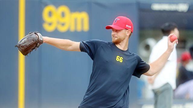 '취업 비자 획득' KIA 라우어, 11일 KBO 데뷔전...10일 선발은 김기훈 [광주 현장]