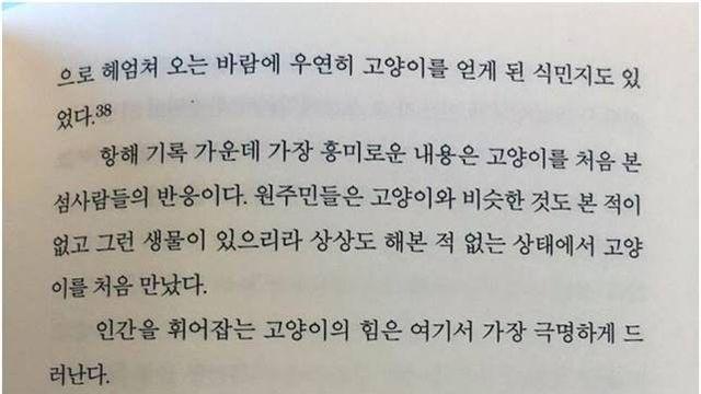 고양이를 처음 본 원시부족의 반응