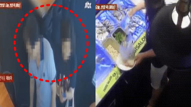 대구 무한리필 고기 도둑...챙겨간 음식 통에 야무지게 담아 도망 나왔다 (+ CCTV)