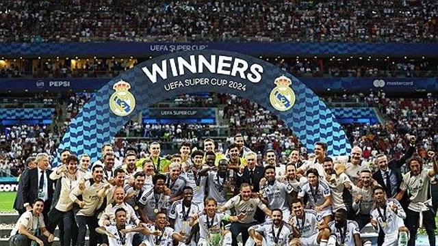 '음바페 데뷔골' 레알 마드리드, UEFA 슈퍼컵 최다 6번째 우승