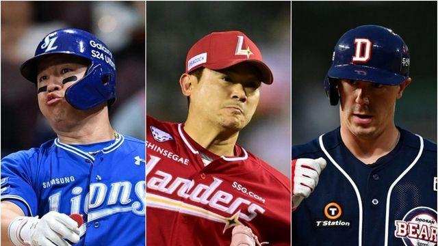 ‘OPS 1위·홀드 1위·타율 4할’ 5위권 지키는 강민호-노경은-제러드, 후반기 복덩이 열전