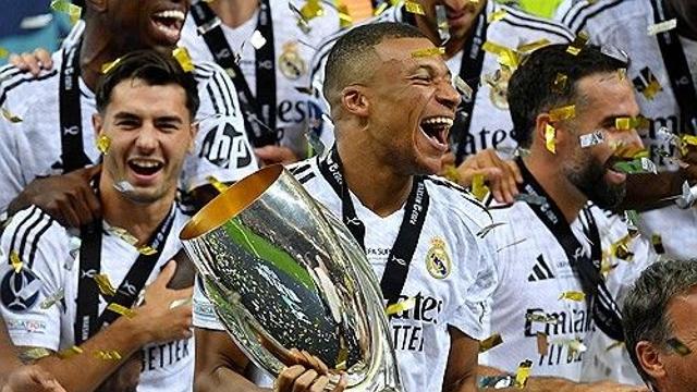 음바페 데뷔골 '쾅'…레알 마드리드 UEFA 슈퍼컵 6번째 정상 등극→최다 우승 단독 1위
