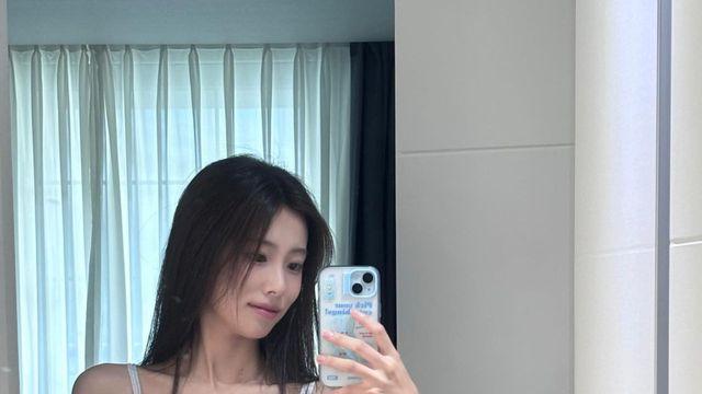 강혜원, 긴 생머리와 끈나시로 청순미 가득한 일상 속 비주얼 완성