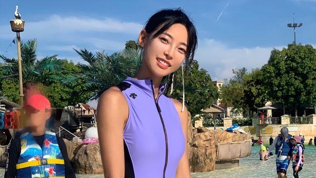 육상계 카리나 김민지, 물 위에서도 빛나는 존재감