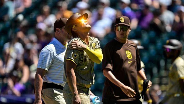 '어깨 통증' 김하성, 일단 휴~ '부상자 명단 안 올랐다'