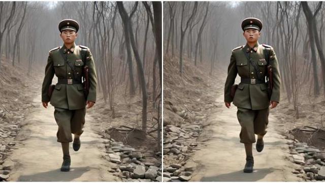뚜벅뚜벅 도보로 귀순한 북한군, 번뜩이는 '기지' 발휘해 북한 경비대 의심 피했다