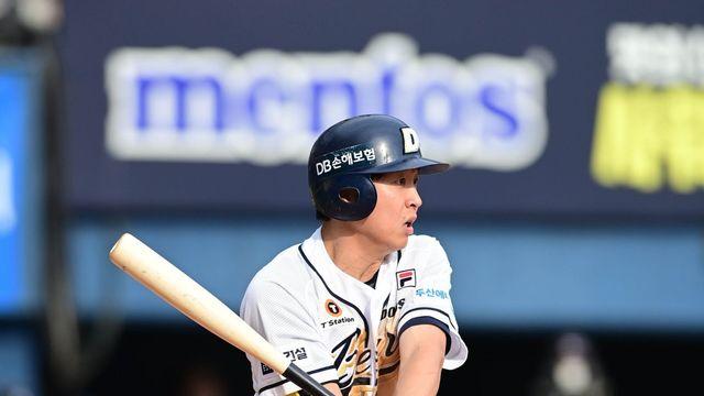 정수빈, 만루 찬스 살린 동점타!