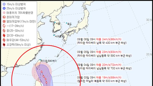 11호태풍경로→열대저압부 발달중, 현재위치 '주말날씨예보'