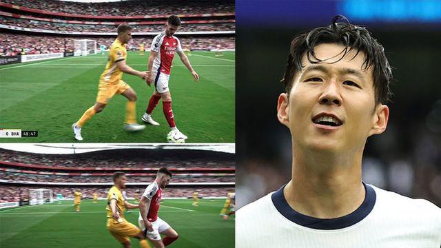 발로 차였는데 퇴장? 황당한 라이스→손흥민은 기회... 아스널전 ‘4경기 무승’ 고리 끊나