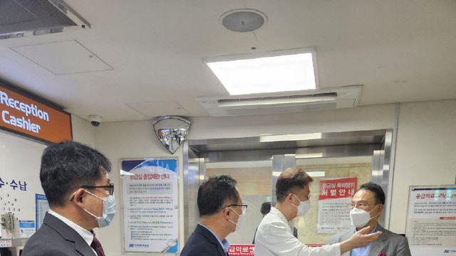 박상돈 천안시장, 추석 연휴 앞두고 응급의료 현장 방문