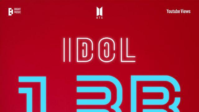 방탄소년단 '아이돌' 뮤비 13억뷰… 통산 5번째