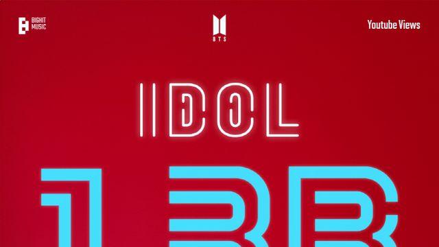 방탄소년단 '아이돌' 뮤비, 13억뷰 돌파…통산 5번째