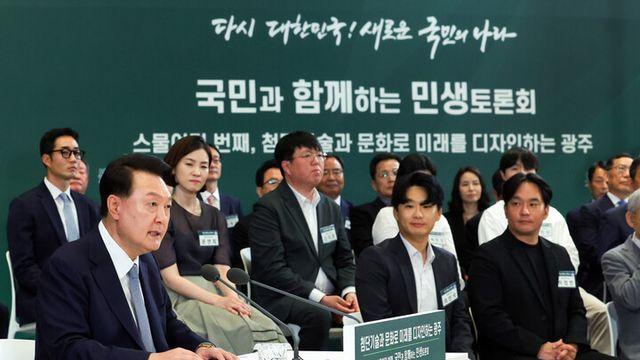 윤 대통령 “광주 자율주행 소부장 특화단지 534억 원 투자 등 첨단 산업 지형 바꿀 것”