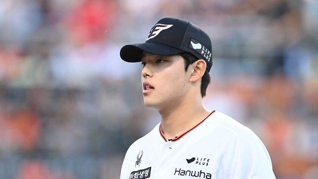 6위 도약 '일주일 만에' 7위로 내려간 한화…'에이스' 문동주 부재 더욱 아쉬웠다 [잠실 현장]