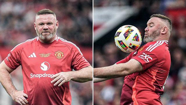 ‘누군지 알아보기도 어렵다’ 루니, 맨유 레전드 매치서 프리킥 골 작렬