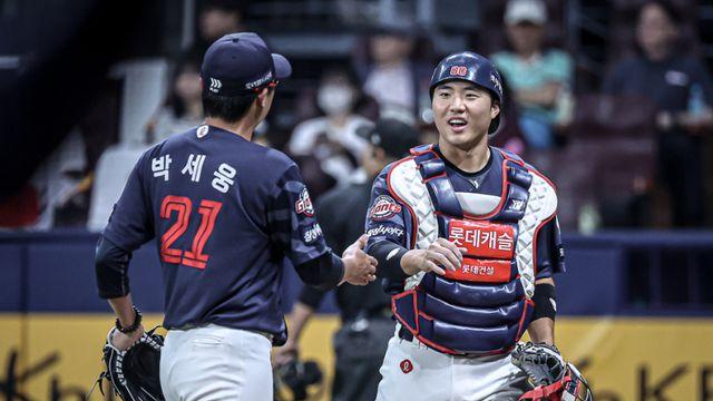 롯데 10일 LG전 선발 포수 손성빈 예고→서동욱으로 교체, 왜? [IS 잠실]