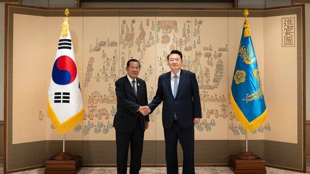 尹 대통령, 캄보디아 상원의장 만나 '전략적 동반자 관계' 발전 모색