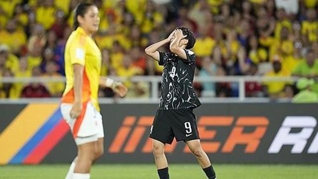 독일 꺾은 박윤정호, 콜롬비아에 막혔다…韓 여자 U-20 대표팀, WC 16강서 0-1 패→8강 진출 좌절