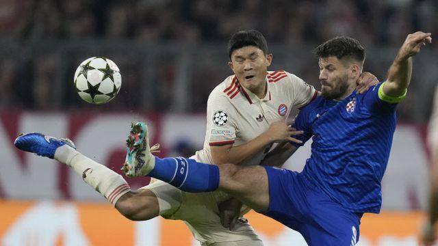 뮌헨, UCL 1차전서 역사적 대승...하지만 김민재는 웃지 못했다