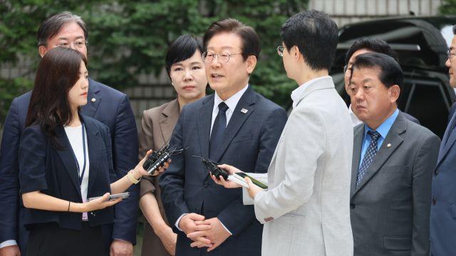 결심공판 출석 이재명 