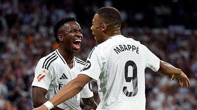 비니시우스·음바페 골 맛 본 레알 마드리드, 에스파뇰 4-1 제압