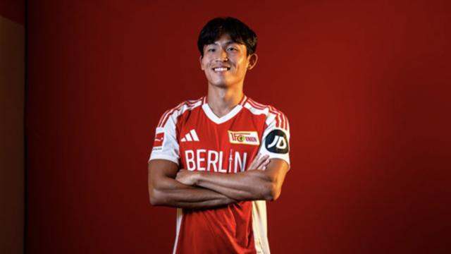 정우영, 선발 데뷔전에서 수비 제치고 환상적인 데뷔골! 우니온은 2-0 리드 (전반 진행 중)