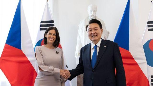 尹 대통령, 체코 하원의장 접견