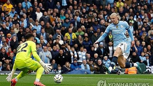 홀란, 맨시티서 '105경기 만에 100골'…호날두와 어깨 나란히