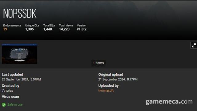 PC판 갓 오브 워 라그나로크, PSN 제거 모드 등장