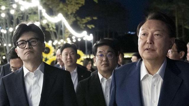 [윤 대통령-국힘 지도부 만찬] 끝내 윤 대통령-한동훈 독대는 없었다