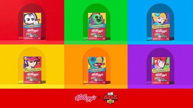 슈퍼셀 ‘브롤스타즈’, 켈로그 시리얼 콜라보 6종 한정판 패키지 출시