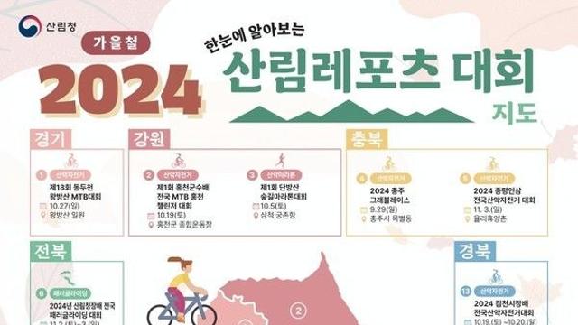 가을엔 산림레포츠 재미에 빠져보세요!
