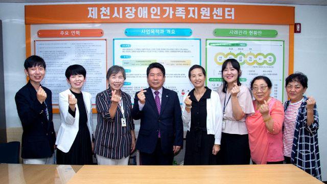 김창규 제천시장, 장애인복지시설 방문 소통행정