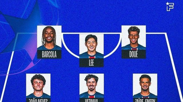 [UCL 라인업] 이강인 또 제로톱 나서...'뎀벨레 제외' PSG, 아스널전 선발 공개