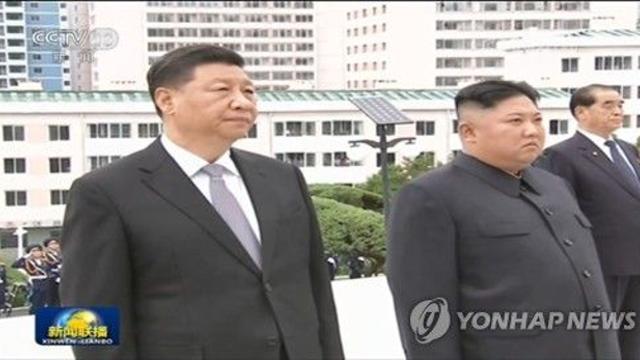 김정은, 시진핑과 수교75주년 축전교환…