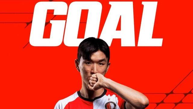 구단 이달의 선수→데뷔골 쾅!...황인범, 트벤테전 득점 폭발! 페예노르트 2-0 리드(전반종료)