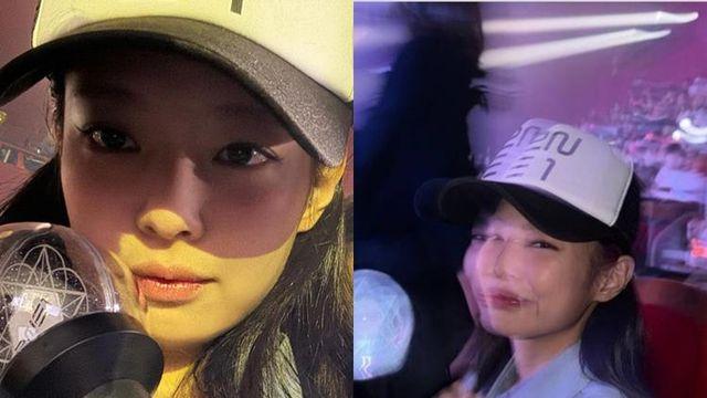 제니, 컴백 앞두고 투애니원 콘서트 방문... YG패밀리 의리