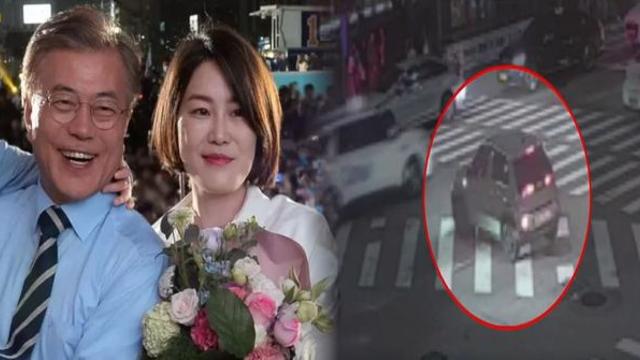'문재인 딸' 문다혜 음주운전 CCTV...과태료 체납 압류 조치 내려진 캐스퍼로 운전