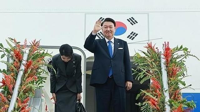 尹대통령, 싱가포르 국빈방문 마치고 라오스 향발
