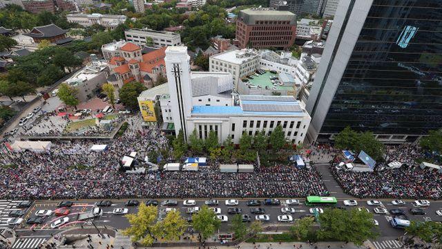 보수단체 한글날 광화문서 대규모 집회…교통체증 예상