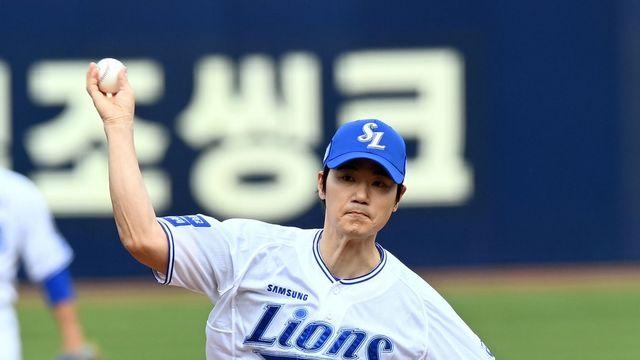 삼성팬 김강우, 승리 기원 시구~