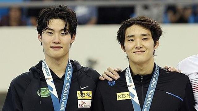 [전국체전] 김우민, 황선우와 계영 800ｍ 우승 합작…대회 2관왕(종합)
