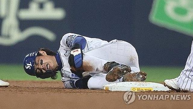 삼성 구자욱, 왼쪽 무릎 인대 손상…PO 3, 4차전 출전 무산