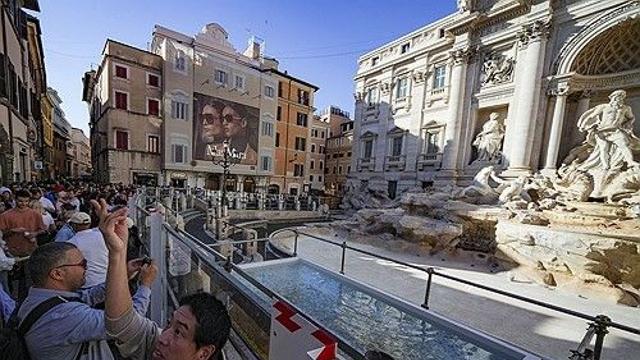 로마 '관광명소' 트레비분수 공사…