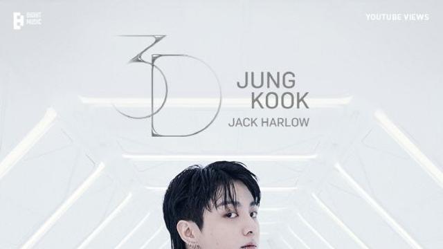 정국 ‘3D’ MV 유튜브 조회수 2억뷰 돌파