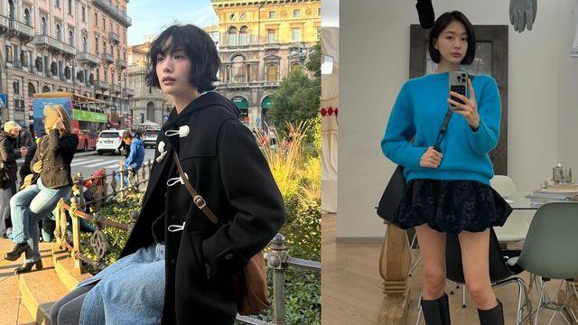 '롱' 나나 VS '미니' 금새록…단발 여신들의 롱부츠 패션