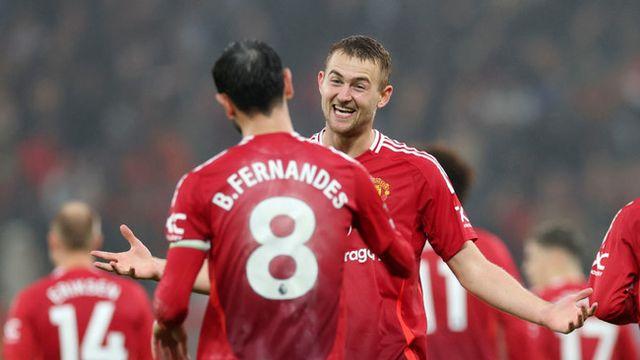 [PL 리뷰] 텐 하흐 나가니까 승승장구...‘브루노 1골 1도움 1자책골 유도’ 맨유, 레스터에 3-0 완승