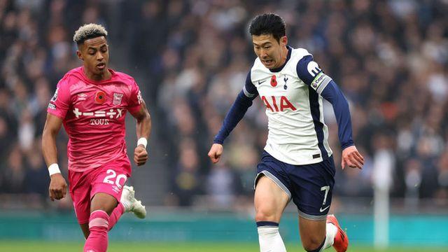 이렇게 무너지나...'충격' 토트넘, '10경기 0승' 입스위치에 0-2로 끌려가(전반 종료)