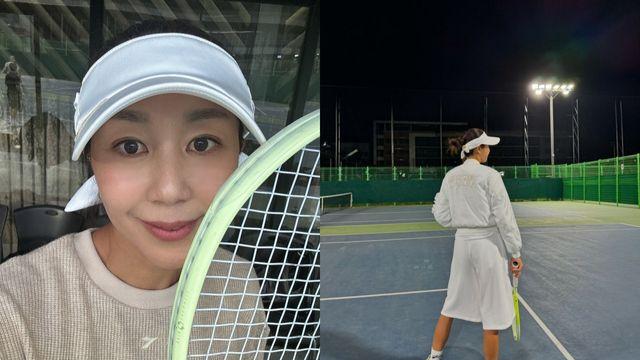 전미라, 화이트 테니스룩으로 완성한 힙한 스타일링